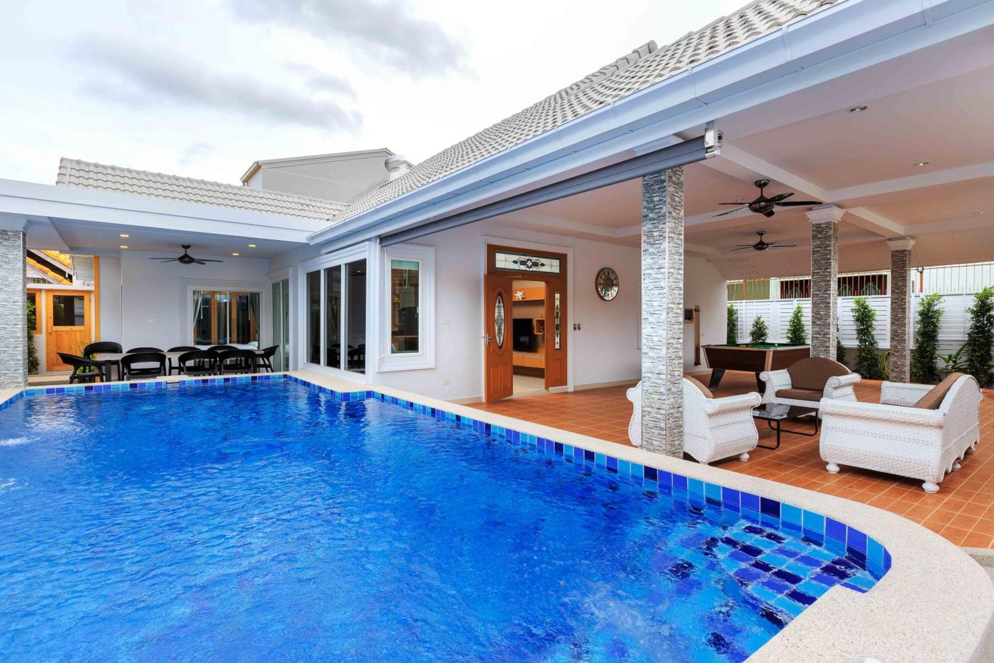 Pattaya Private Villa - Pool,Sauna,Snooker,Bbq Zewnętrze zdjęcie
