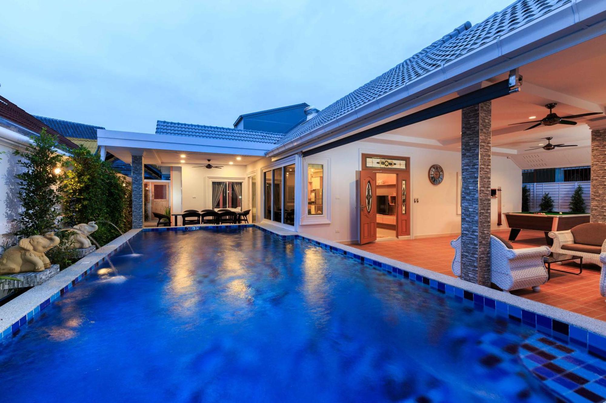 Pattaya Private Villa - Pool,Sauna,Snooker,Bbq Zewnętrze zdjęcie